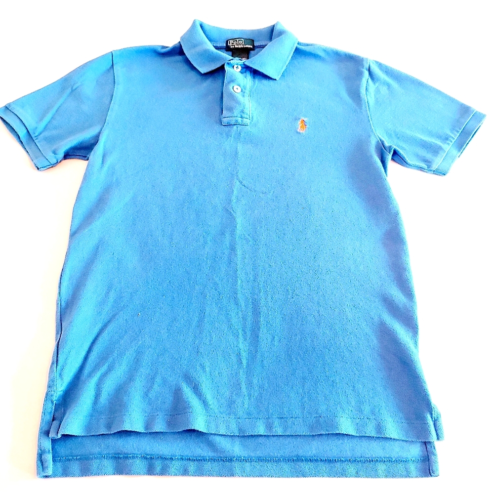 Polo By Ralph Lauren Boys Shirt Blue  Size L 14-16